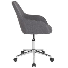 Load image into Gallery viewer, Home and Office Mid-Back Chair in Dark Gray Fabric