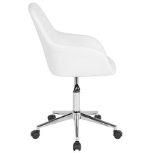 Load image into Gallery viewer, Home and Office Mid-Back Chair in White LeatherSoft