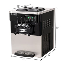 Load image into Gallery viewer, 2200W Commercial 3 Flavor Ice Cream Stainless Steel Machine