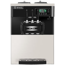 Load image into Gallery viewer, 2200W Commercial 3 Flavor Ice Cream Stainless Steel Machine