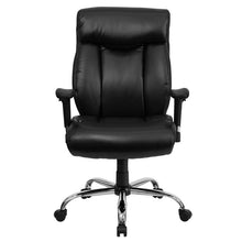 Load image into Gallery viewer, Big & Tall 400 lb. Rated Black Executive Office Chair with Full Headrest & Arms
