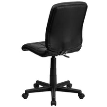 Load image into Gallery viewer, Mid-Back Black Quilted Vinyl Swivel Task Office Chair