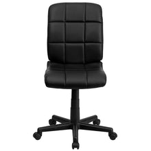 Load image into Gallery viewer, Mid-Back Black Quilted Vinyl Swivel Task Office Chair
