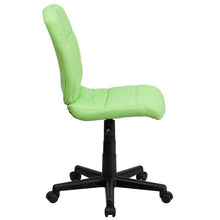 Load image into Gallery viewer, Mid-Back Green Quilted Vinyl Swivel Task Office Chair