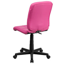 Load image into Gallery viewer, Mid-Back Pink Quilted Vinyl Swivel Task Office Chair
