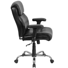 Load image into Gallery viewer, 400 lb. Rated Black Task Office Chair with Clean Line Stitching and Arms