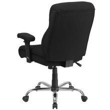 Load image into Gallery viewer, 400 lb. Rated Black Fabric Task Office Chair with Line Stitching
