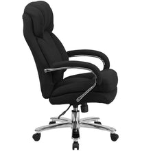 Load image into Gallery viewer, 24/7 Intensive Use 500 lb. Rated Black Fabric Executive Office Chair