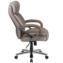 Load image into Gallery viewer, 500 lb. Rated Taupe Executive Swivel Office Chair with Extra Wide Seat