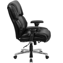 Load image into Gallery viewer, 24/7 Intensive Use Big & Tall 400 lb. Rated Black Executive Lumbar Office Chair