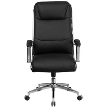 Load image into Gallery viewer, High Back Black Smooth Upholstered Executive Swivel Office Chair