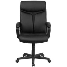 Load image into Gallery viewer, High Back Black Executive Swivel Office Chair with Slight Mesh Accent and Arms