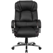 Load image into Gallery viewer, 500 lb. Rated Black Executive Swivel Office Chair with Chrome Base and Arms