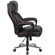 Load image into Gallery viewer, 500 lb. Rated Black Executive Swivel Office Chair with Adjustable Headrest
