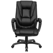 Load image into Gallery viewer, High Back Black Layered Upholstered Executive Swivel Office Chair