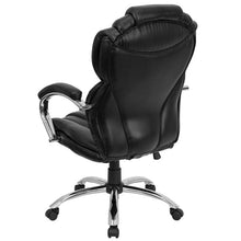 Load image into Gallery viewer, High Back Style Black LeatherSoft Executive Swivel Office Chair with Arms