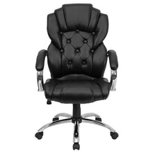 Load image into Gallery viewer, High Back Style Black LeatherSoft Executive Swivel Office Chair with Arms