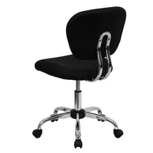 Load image into Gallery viewer, Mid-Back Black Mesh Padded Swivel Task Office Chair with Chrome Base