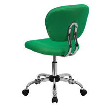 Load image into Gallery viewer, Mid-Back Bright Green Mesh Padded Swivel Task Office Chair with Chrome Base