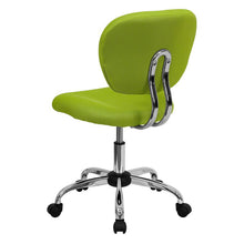 Load image into Gallery viewer, Mid-Back Apple Green Mesh Padded Swivel Task Office Chair with Chrome Base