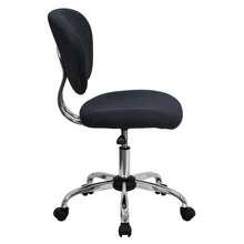 Load image into Gallery viewer, Mid-Back Gray Mesh Padded Swivel Task Office Chair with Chrome Base