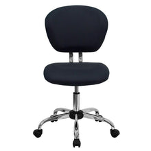 Load image into Gallery viewer, Mid-Back Gray Mesh Padded Swivel Task Office Chair with Chrome Base