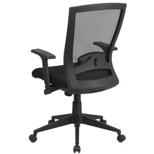 Load image into Gallery viewer, Mid-Back Black Mesh Executive Swivel Office Chair Angle Adjustment and Arms