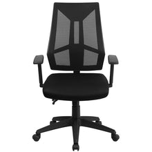 Load image into Gallery viewer, High Back Black Mesh Multifunction Swivel Task Office Chair with Adjustable Arms