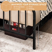 Load image into Gallery viewer, Full Size/Queen Size Metal Bed Frame with Headboard and Footboard-Full Size