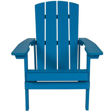 Load image into Gallery viewer, Commercial All-Weather Poly Resin Wood Adirondack Chair in Blue