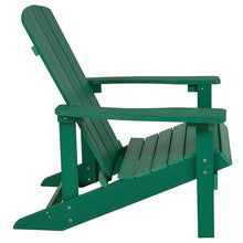 Load image into Gallery viewer, Commercial All-Weather Poly Resin Wood Adirondack Chair in Green