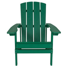 Load image into Gallery viewer, Commercial All-Weather Poly Resin Wood Adirondack Chair in Green
