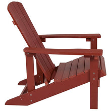 Load image into Gallery viewer, Commercial All-Weather Poly Resin Wood Adirondack Chair in Red