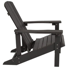 Load image into Gallery viewer, All-Weather Poly Resin Wood Adirondack Chair in Slate Gray