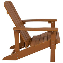 Load image into Gallery viewer, Commercial All-Weather Poly Resin Wood Adirondack Chair in Teak
