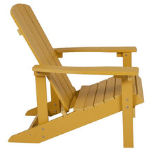 Load image into Gallery viewer, Commercial All-Weather Poly Resin Wood Adirondack Chair in Yellow