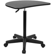 Load image into Gallery viewer, Black Sit to Stand Mobile Laptop Computer Desk