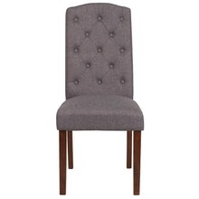 Load image into Gallery viewer, Grove Park Gray Fabric Tufted Parsons Chair