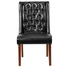 Load image into Gallery viewer, Preston Black LeatherSoft Tufted Parsons Chair
