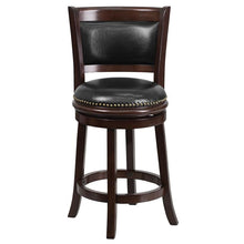 Load image into Gallery viewer, 24'' High Cappuccino Wood Counter Height Stool with Panel Back