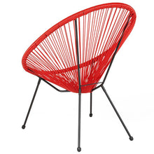 Load image into Gallery viewer, Oval Comfort Take Ten Red Papasan Lounge Chair