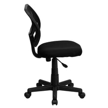 Load image into Gallery viewer, Low Back Black Mesh Swivel Task Office Chair with Curved Square Back