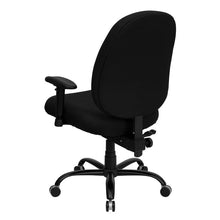 Load image into Gallery viewer, 400 lb. Rated Black Fabric Executive Office Chair with Adjustable Back and Arms