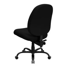Load image into Gallery viewer, 400 lb. Rated Black Fabric Executive Swivel Office Chair with Adjustable Back