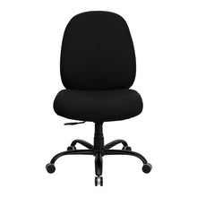 Load image into Gallery viewer, 400 lb. Rated Black Fabric Executive Swivel Office Chair with Adjustable Back