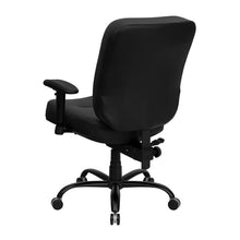 Load image into Gallery viewer, Big & Tall 400 lb. Rated Black Executive Office Chair with Adjustable Arms