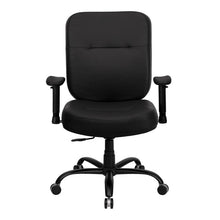 Load image into Gallery viewer, Big & Tall 400 lb. Rated Black Executive Office Chair with Adjustable Arms