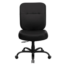 Load image into Gallery viewer, Big & Tall 400 lb. Rated Black Executive Swivel Office Chair with Rectangle Back