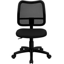 Load image into Gallery viewer, Mid-Back Black Mesh Swivel Task Office Chair