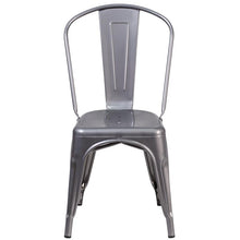 Load image into Gallery viewer, Clear Coated Metal Indoor Stackable Chair